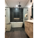 Sero-Frameless Sliding Door Wall to Wall 3 Panels Set Up Shower Screen 1801-1850*2000H